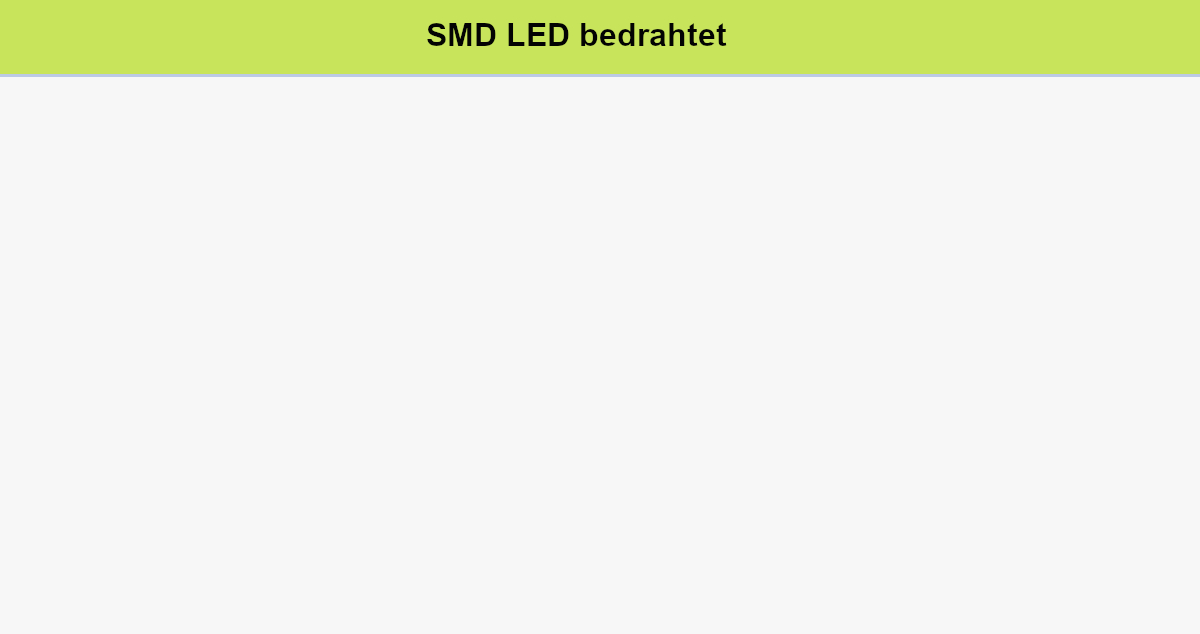 SMD LED bedrahtet
