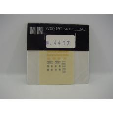 Weinert 4417 Beschriftungssatz Deutsche Bundesbahn