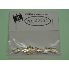 KUPA-electronic 20021 1-polige Buchse Crimp versilbert 10 St