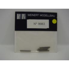 Weinert 9983 Achsen, d=2mm, 18,5mm lang