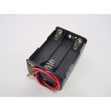 Batterie-Halter 6 x AAA Block mit Kabel