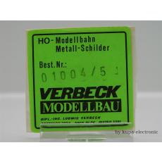 Verbeck H0 Loknummer 01 004 NS