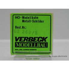 Verbeck H0 Loknummer 03 268 NS