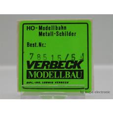 Verbeck H0 Loknummer 78 515 NS