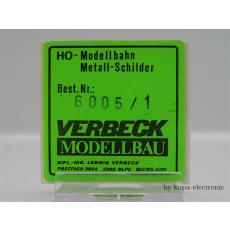 Verbeck H0 Direktionsschild Rbd Essen MS