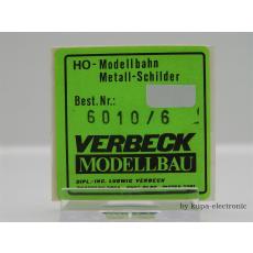 Verbeck H0 Direktionsschild BD Hamburg NS