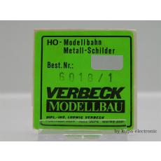 Verbeck H0 Direktionsschild Rbd Mainz MS