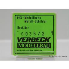 Verbeck H0 BW-Schild Aachen Hbf NS