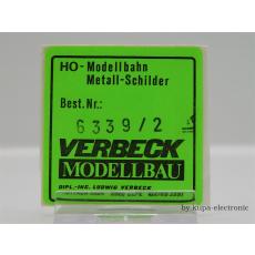 Verbeck H0 BW-Schild Wedau NS