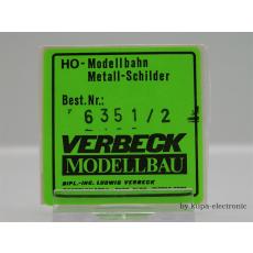 Verbeck H0 BW-Schild Wt.Langerfeld NS