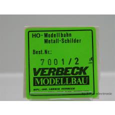 Verbeck H0 BW-Schild Düss.Abstellbahnhof NS