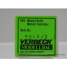 Verbeck H0 BW-Schild Hagen Gbf NS