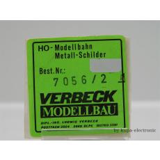 Verbeck H0 BW-Schild Hamburg Harburg NS