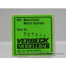 Verbeck H0 BW-Schild Hamm MS