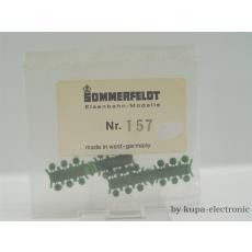 Sommerfeld H0 157 Dach-Isolator, grün (24 Stk)