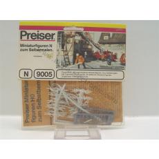 Preiser N 9005 Feuerwehrmänner & Zubehör