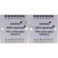 KUPA 10180 SMD Platine SOIC14, Pitch 1,27 mm, 26 x 26 mm, 2 Stück