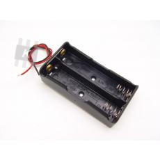 Batterie-Halter paralell 2 x 18650 mit Kabel