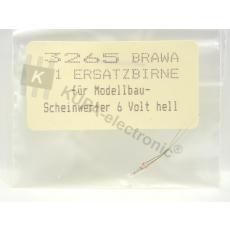 Brawa 3265 Ersatzbirne für Modellbau-Scheinwerfer 6 V, hell