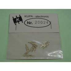 KUPA-electronic 20024 Einfsatzlötmuffe mit Lötsteg versilbert 10St