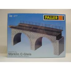 Faller HO 120477 Bogenbücke f. Märklin C-Gleis