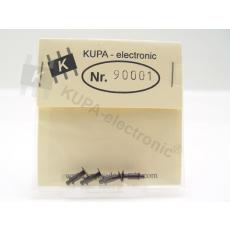 90001 H0 Federpuffer-Satz mit Sockelplatte d=5,25 mm (2 Paar)