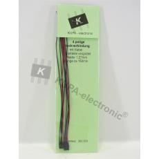 KUPA-electronic 20030 4-polige Steckverbindung Raster, 1,27mm