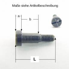 85711 Stiftschraube m Ansatz L 14,7/M2 x 3,5 mm Messing