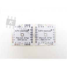 KUPA 10184 SMD Platine VQFN 3x3 mm, Pitch 0,45 mm, 26 x 26 mm, 2 Stück