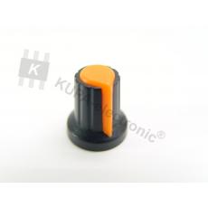 Poti-Knopf mit Markierung für 6 mm Achse, orange