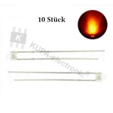 LED 1,8 mm orange klare Blende 10 Stück