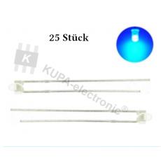 LED 1,8 mm blau klare Blende 25 Stück