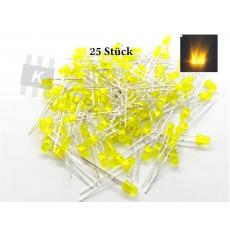 Led 3 mm gelbe Blende > 3000 mcd 25 Stk