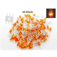 Led 3 mm orange Blende > 3000 mcd 10 Stk