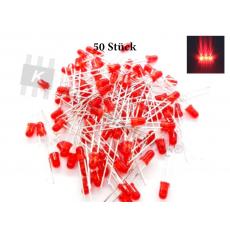 Led 3 mm rote Blende > 3000 mcd 50 Stk