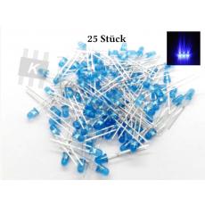 Led 3 mm blaue Blende > 3000 mcd 25 Stk