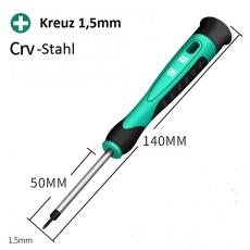 Präzisions-Kreuzschlitzschraubendreher 1,5 mm, Klingenlänge 45 mm