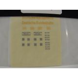 Weinert 4417 Beschriftungssatz Deutsche Bundesbahn