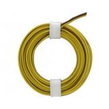 2-adriges Standart-Kabel 0,14 mm²  gelb-braun