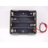 Batterie-Halter 4 x AAA seriall mit Kabel