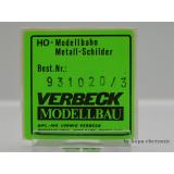 Verbeck H0 Loknummer 93 1020 NS