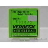 Verbeck H0 Direktionsschild Rbd Münster NS