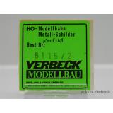 Verbeck H0 BW-Schild Krefeld NS