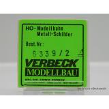 Verbeck H0 BW-Schild Wedau NS