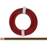 3-adriges Standart-Kabel 0,14 mm² rot-schwarz-grün