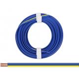 3-adriges Standart-Kabel 0,14 mm² blau-blau-gelb