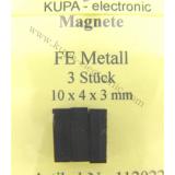 Magnete FE Metall 10 x 4 x 3 mm