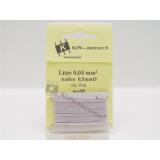 Micro-Kabel 0,04 mm², d=0,5 mm,  weiß 4 m