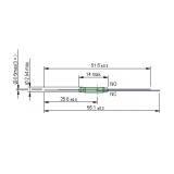 Reed Wechsler MEDER L14 x D2,54 mm 0,5A max. 175 V