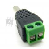 Hohlstecker mit Schraubanschluss, 5,5 mm, 12VDC